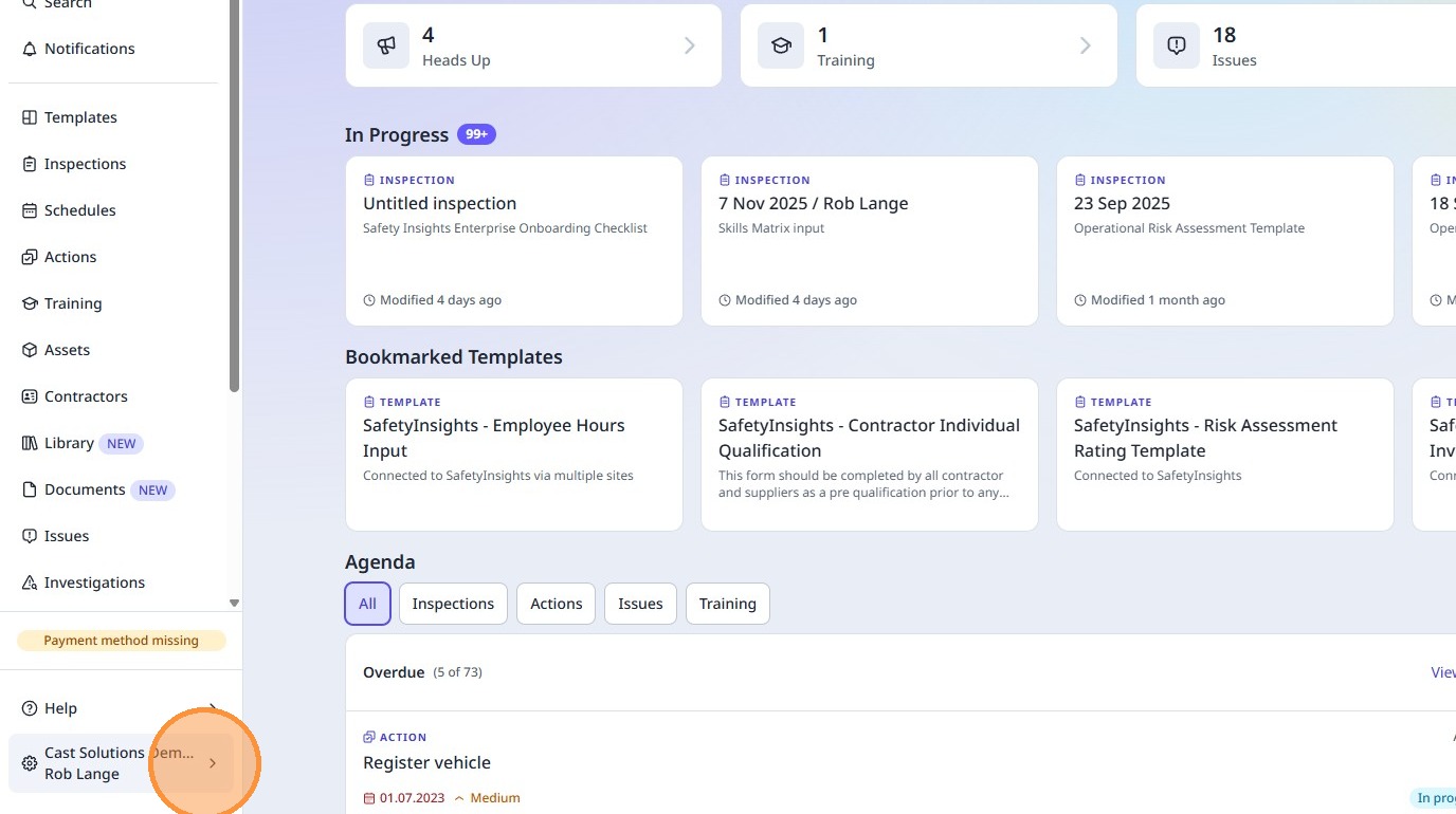 Screenshot of SafetyCulture interface