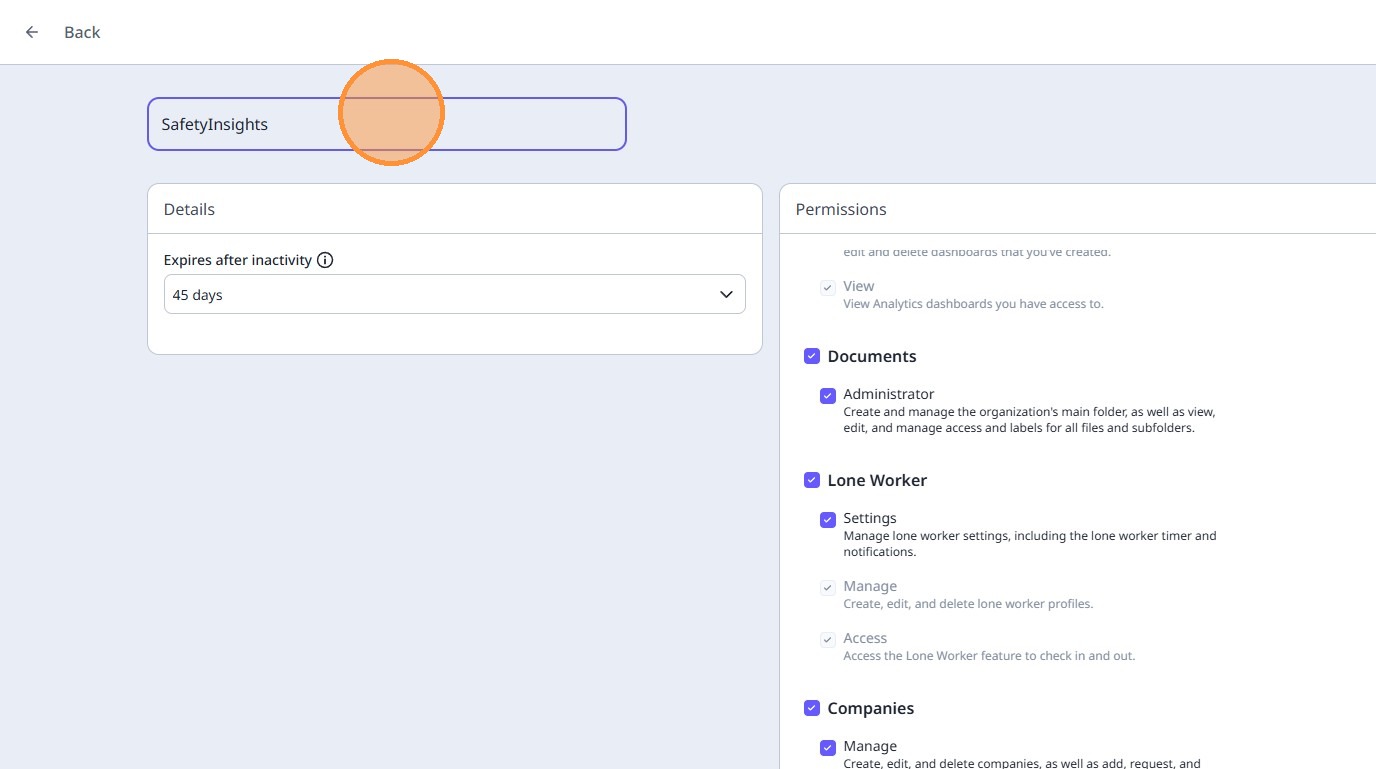 Screenshot of SafetyCulture API key interface