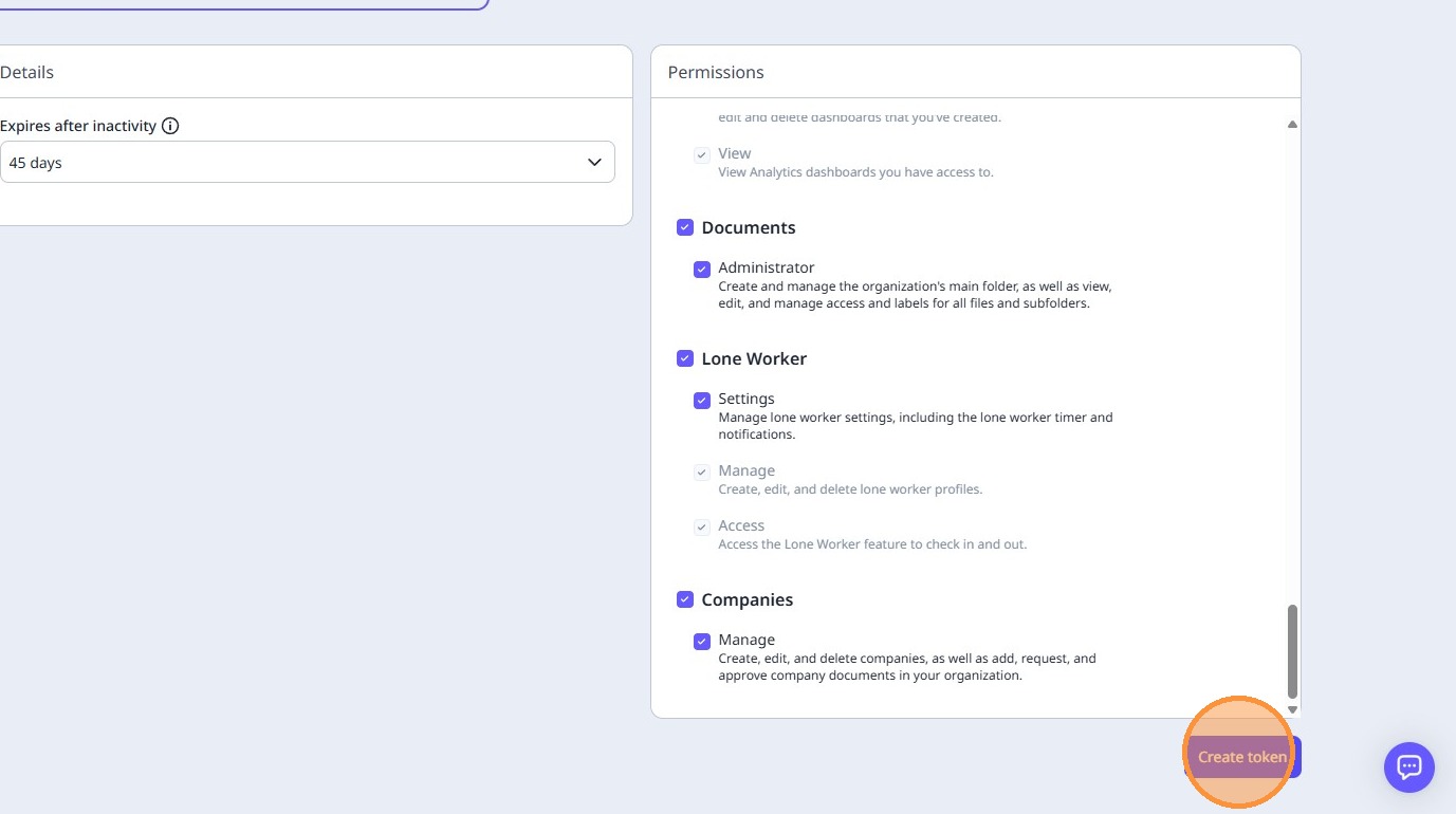 Screenshot of SafetyCulture API Key interface
